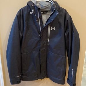Under armor storm winter jacket with removable soft shell lining